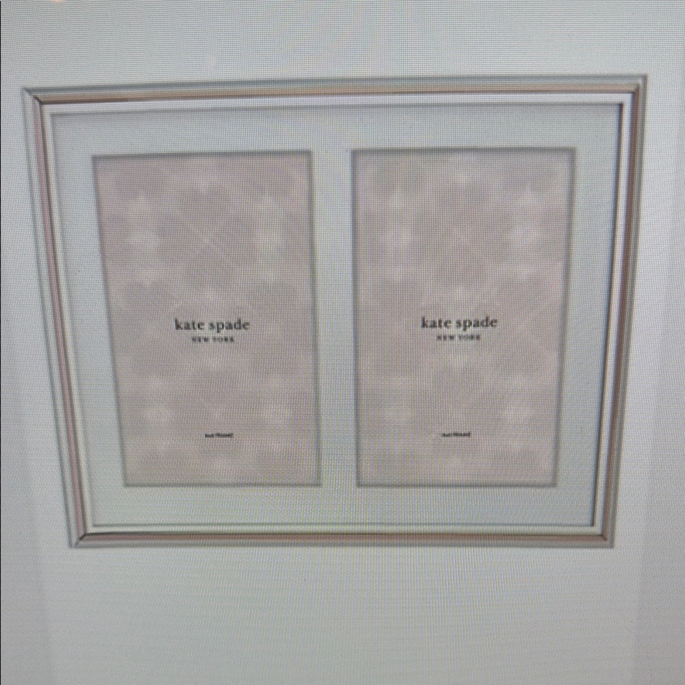 Kate Spade Silver Double Photo Frame